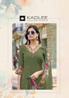 Reet By Kadlee Mul Chanderi Kurti With Bottom Dupatta Exporters In India